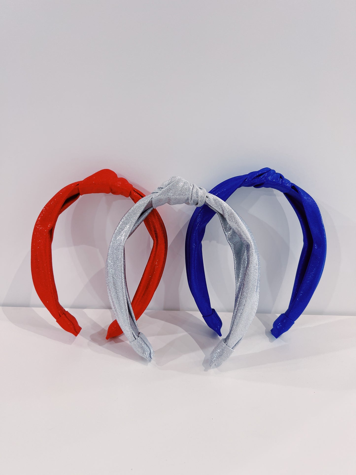 Azarhia Crimson Shimmer Top Knot Headband