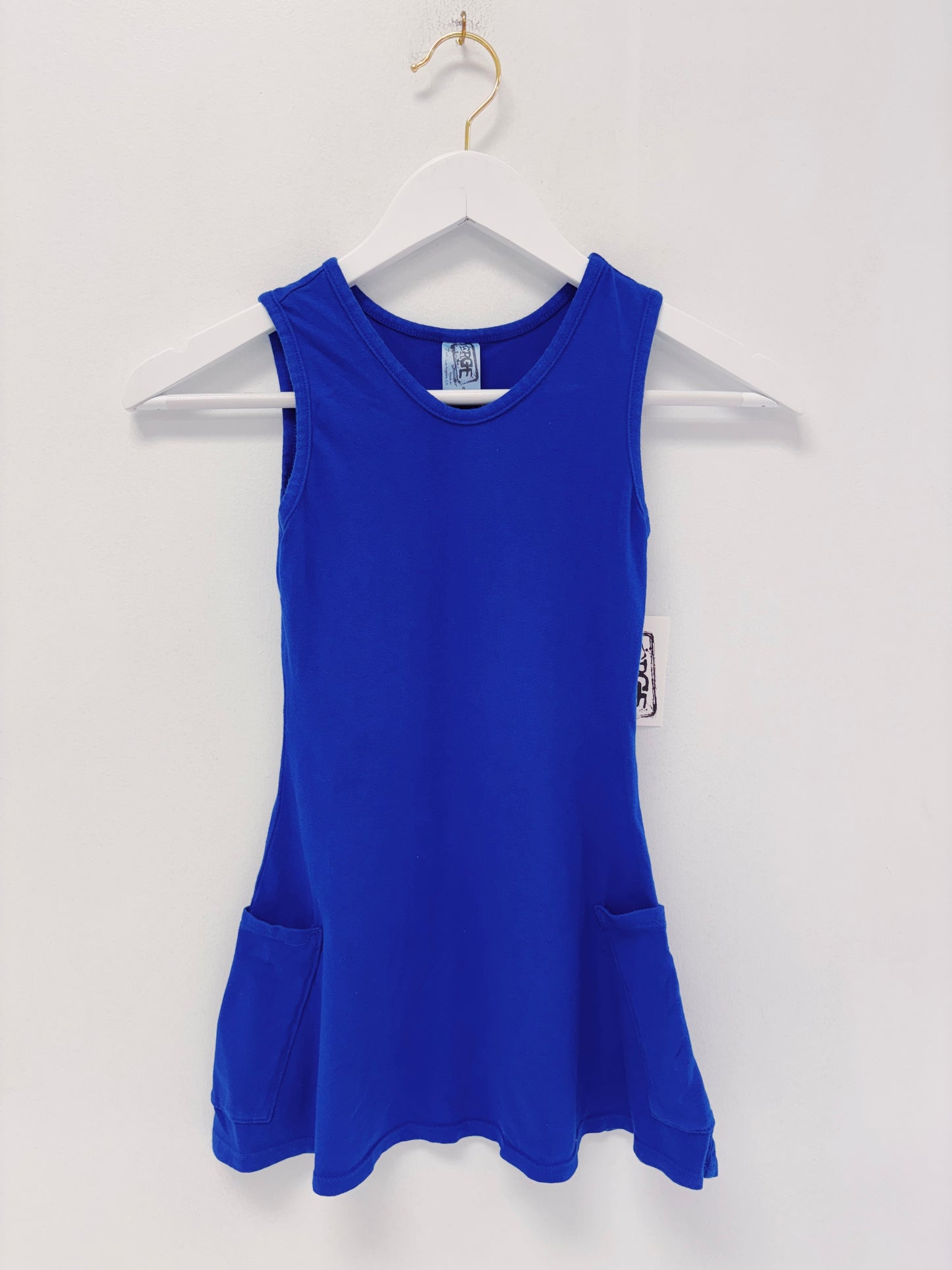 Erge Royal Pigment Wash Pocket Dress