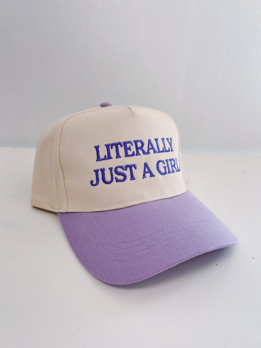 Literally Just a Girl Hat- Lavender
