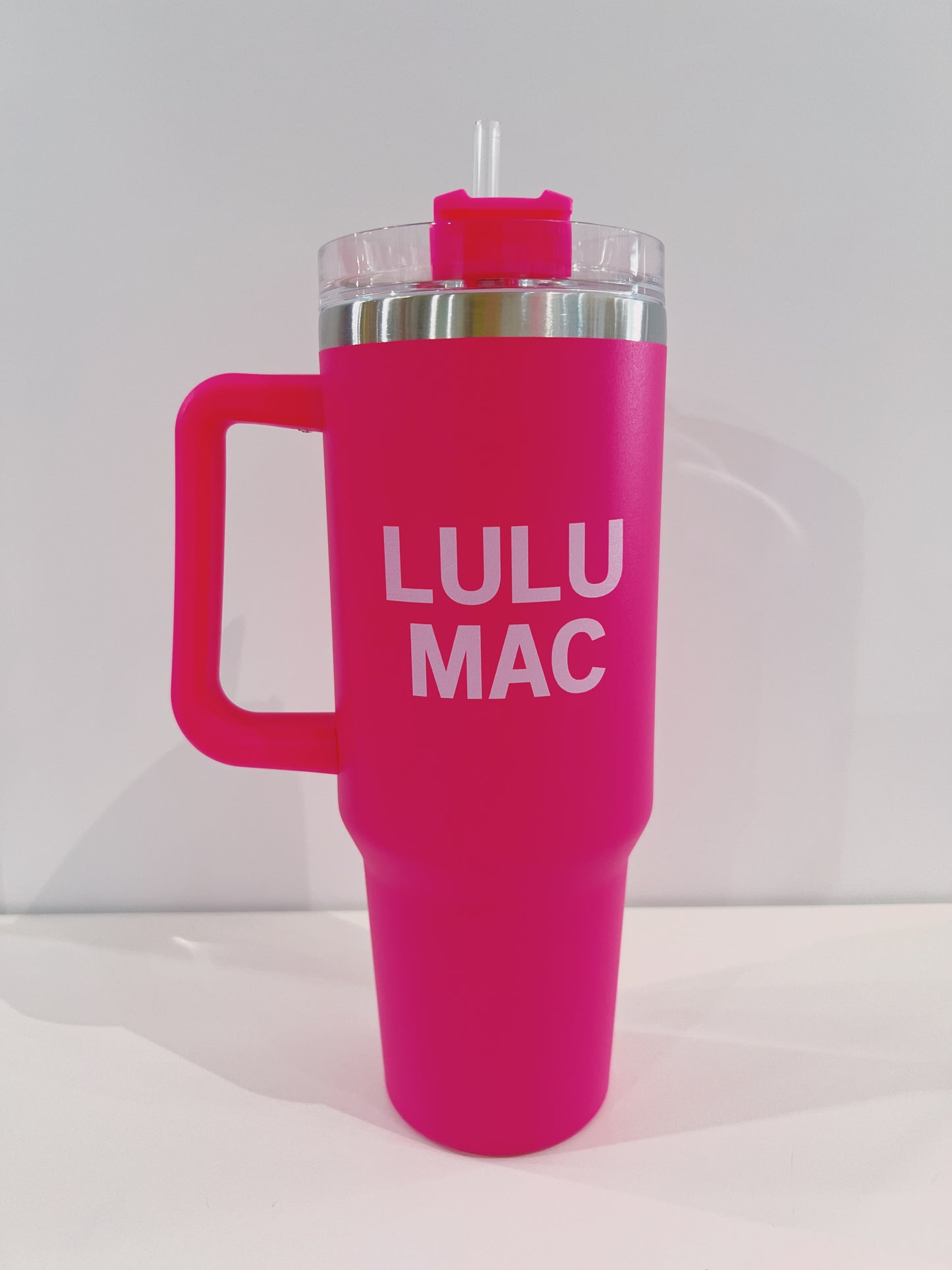 LuLu Mac Hot Pink/Pink Logo Tumbler