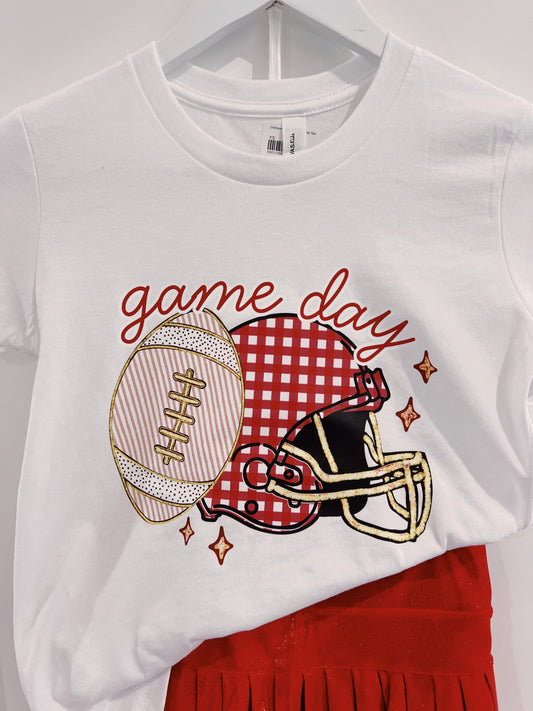 Crimson Football Game Day Tee