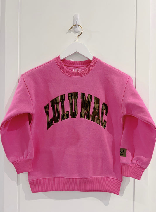 LuLu Mac Youth Bubblegum/Mossy Oak Sweatshirt