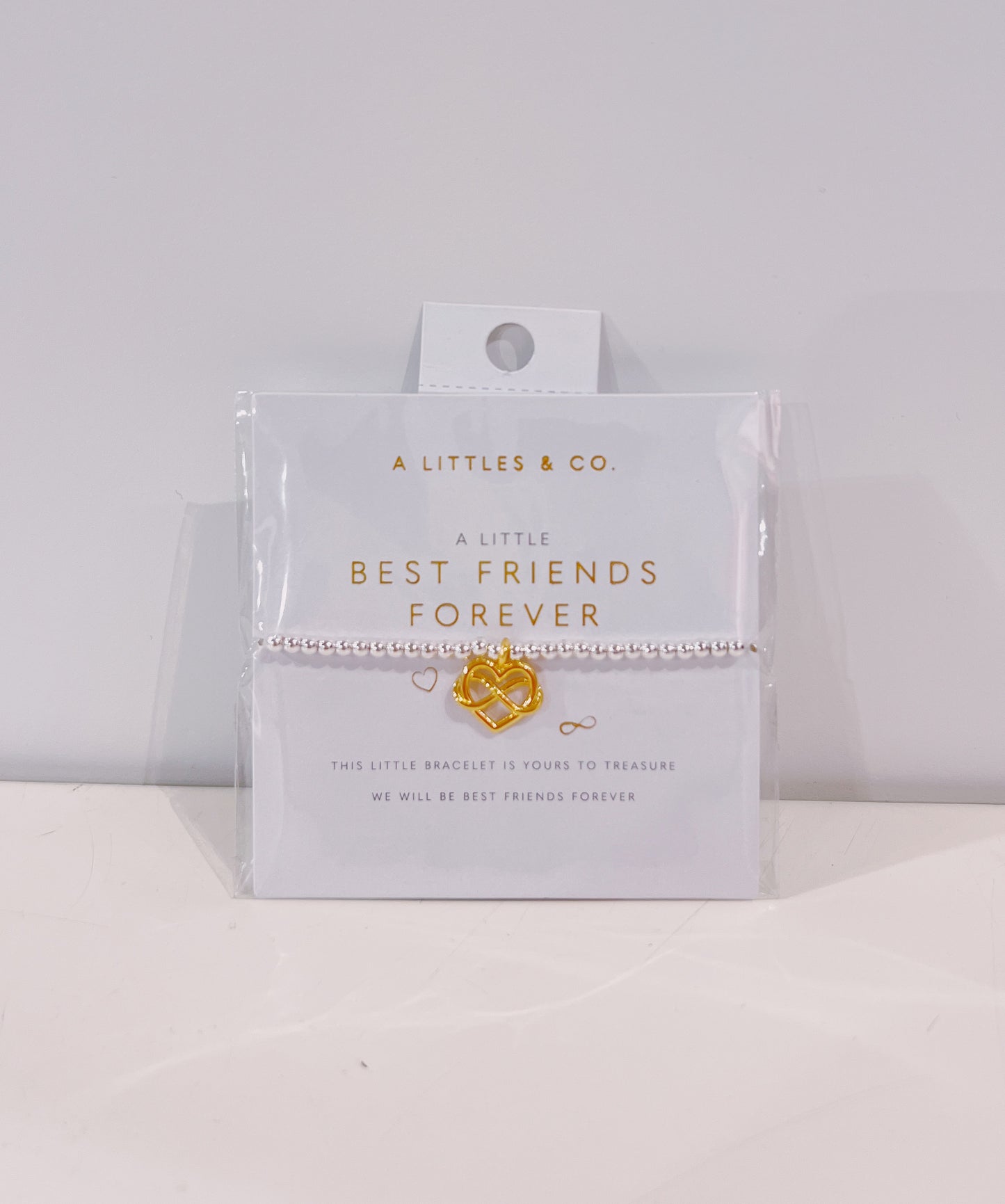 A Little Silver/Gold Best Friend Forever Bracelet