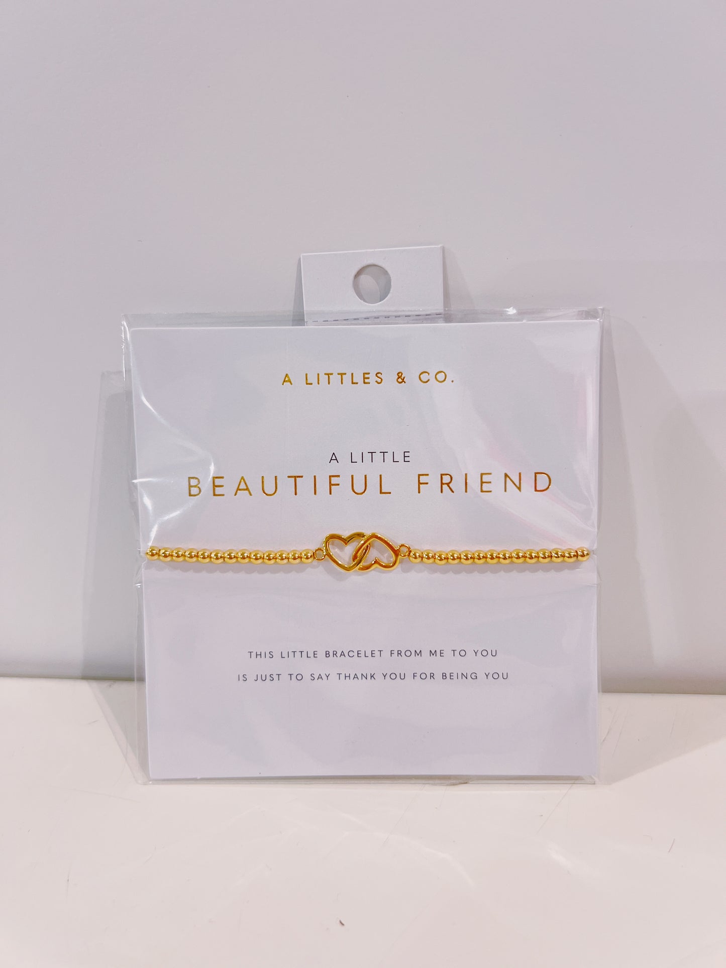 A Little Gold Beautiful Friend Bracelet
