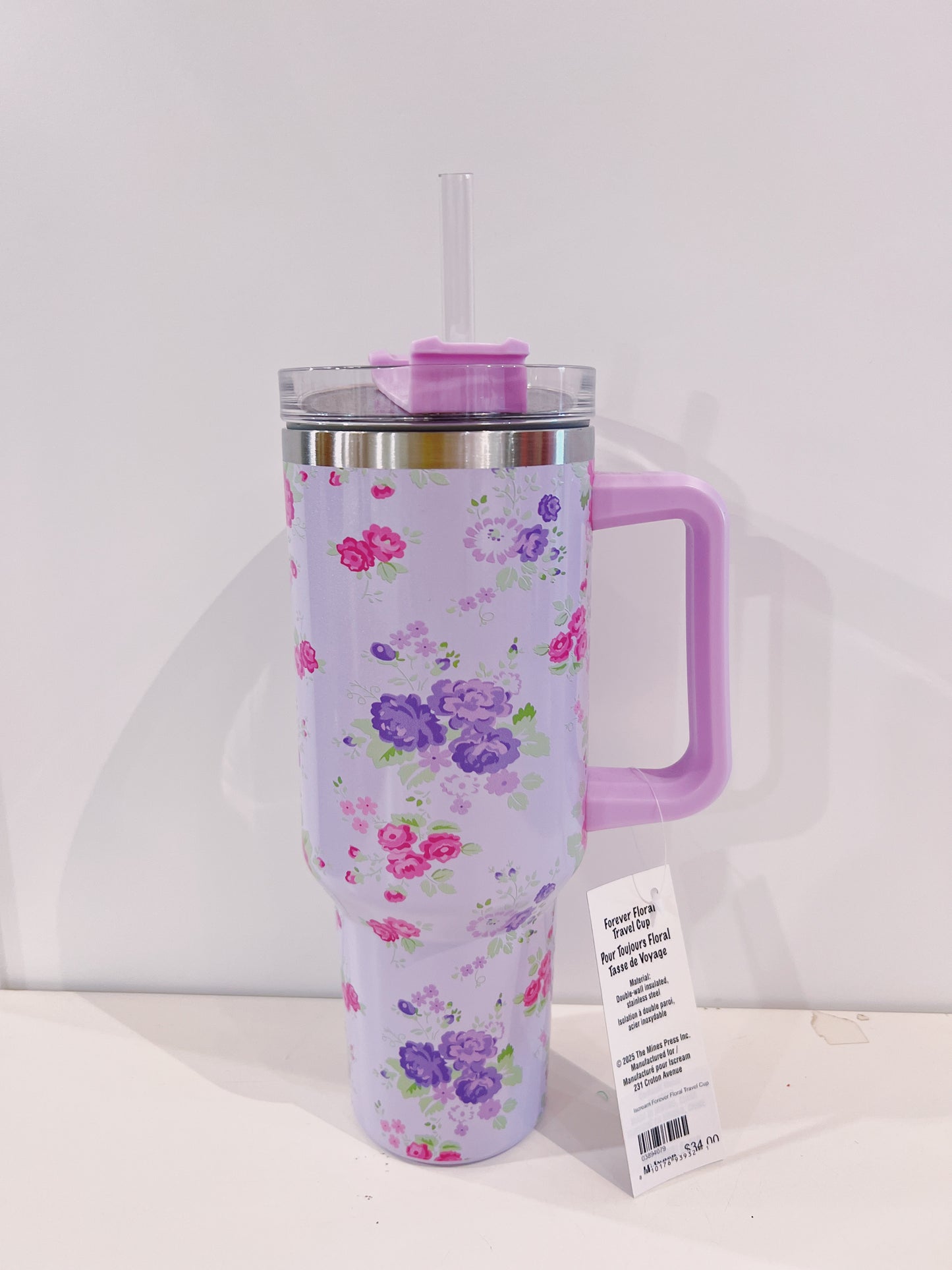 Iscream Forever Floral Travel Cup