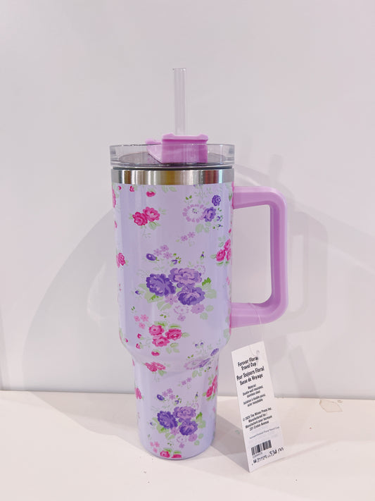 Iscream Forever Floral Travel Cup