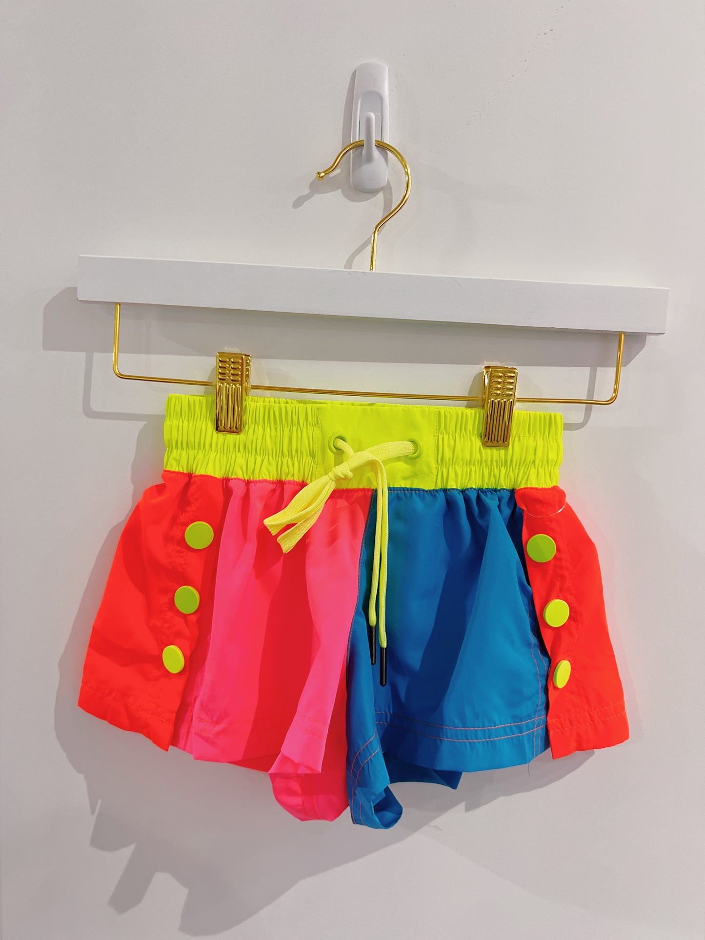 Pink Neon Colorblock Short
