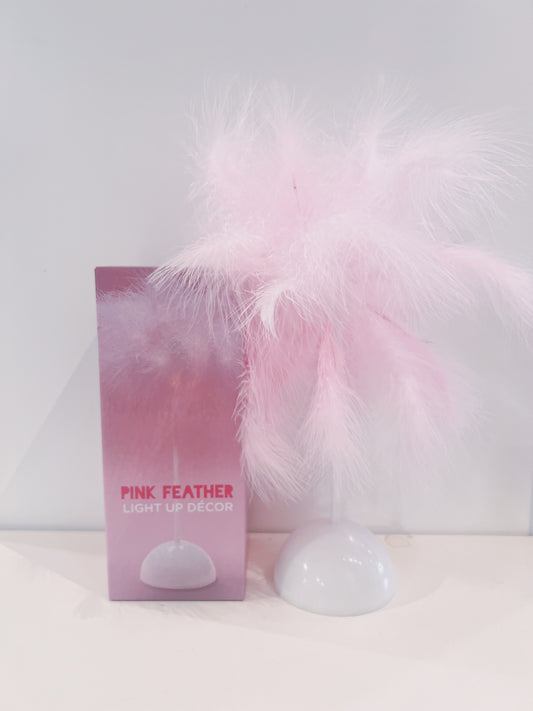 Pink Feather Light Up