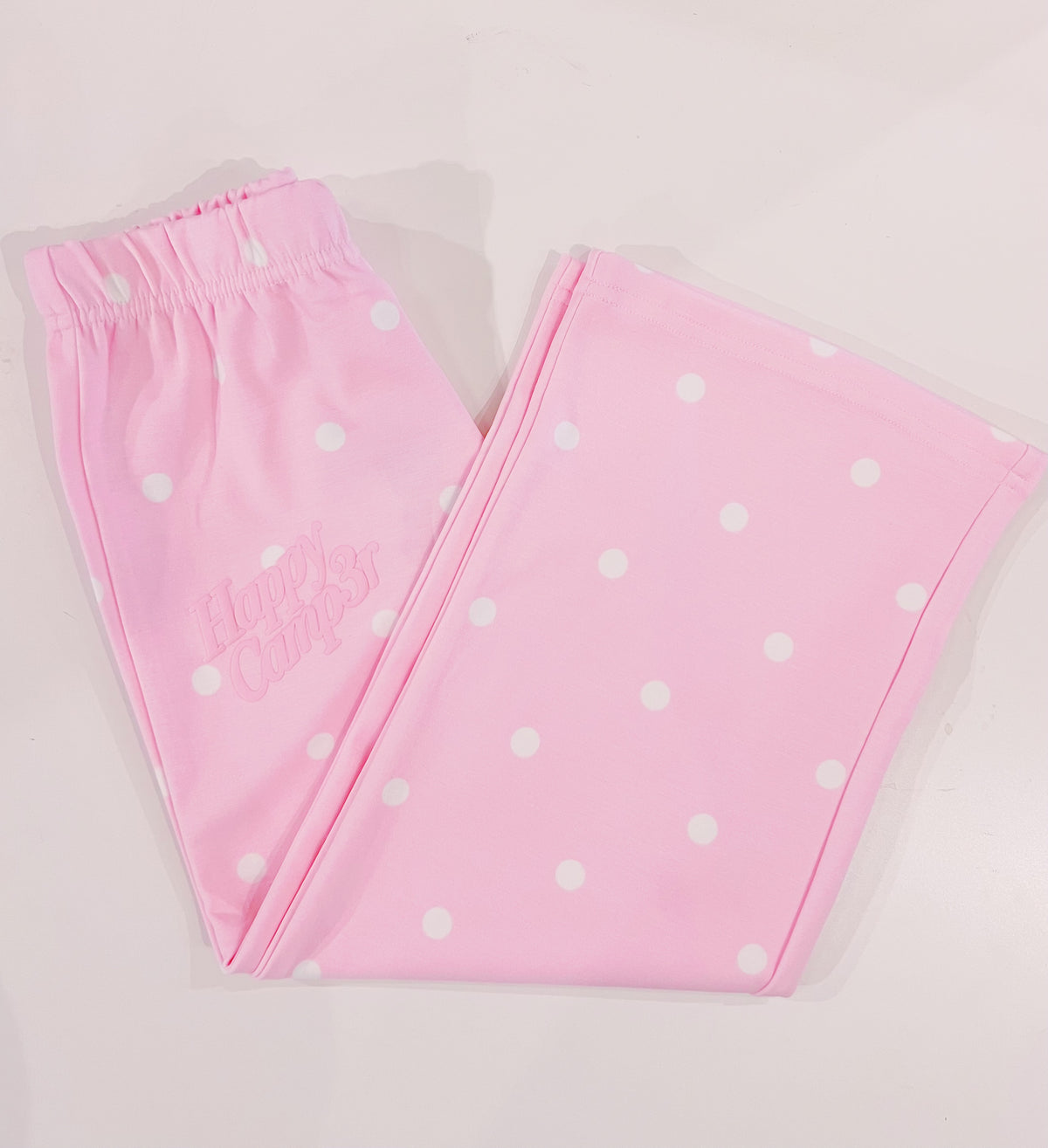 Happy Camp3r Ballet Pink Polka Dot Sweatpants