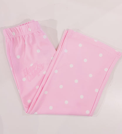 Happy Camp3r Ballet Pink Polka Dot Sweatpants
