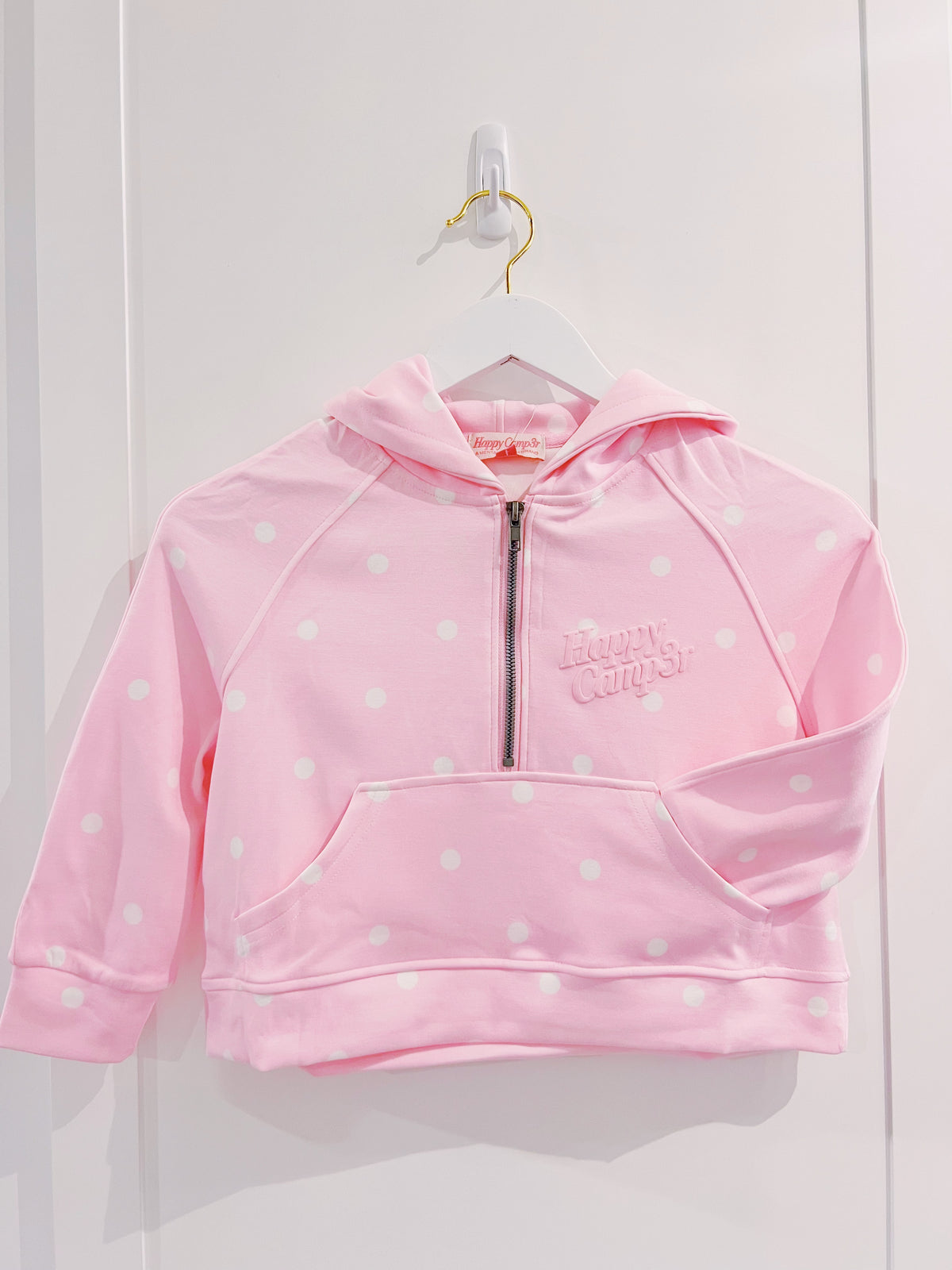 Happy Camp3r Ballet Pink Polka Dot Hoodie