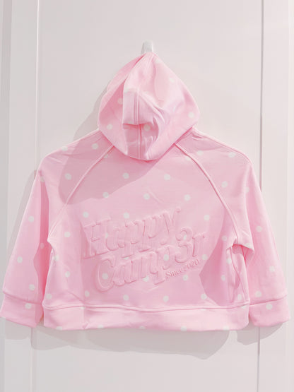 Happy Camp3r Ballet Pink Polka Dot Hoodie