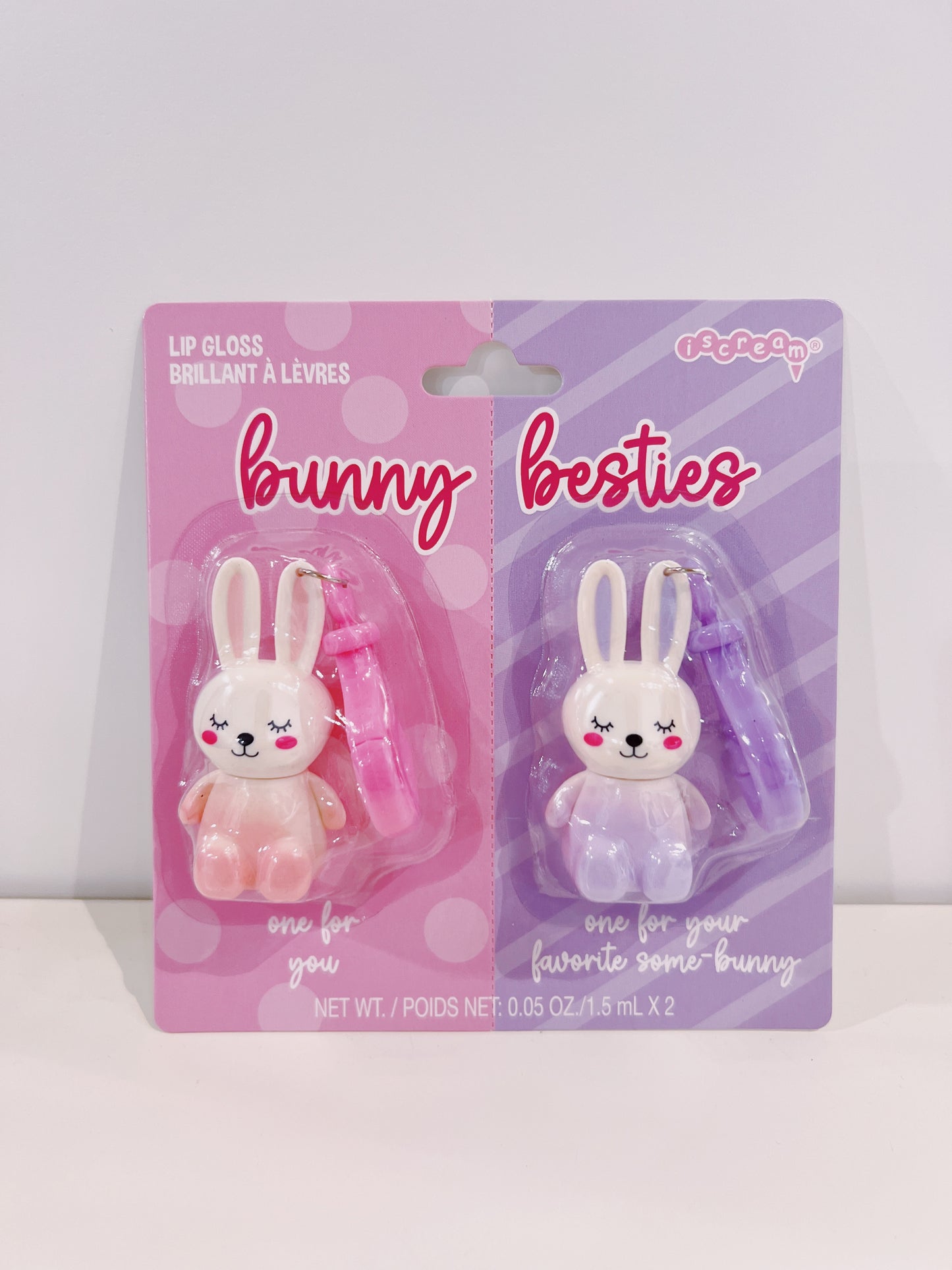 Bunny Besties Lip Gloss Key Chains
