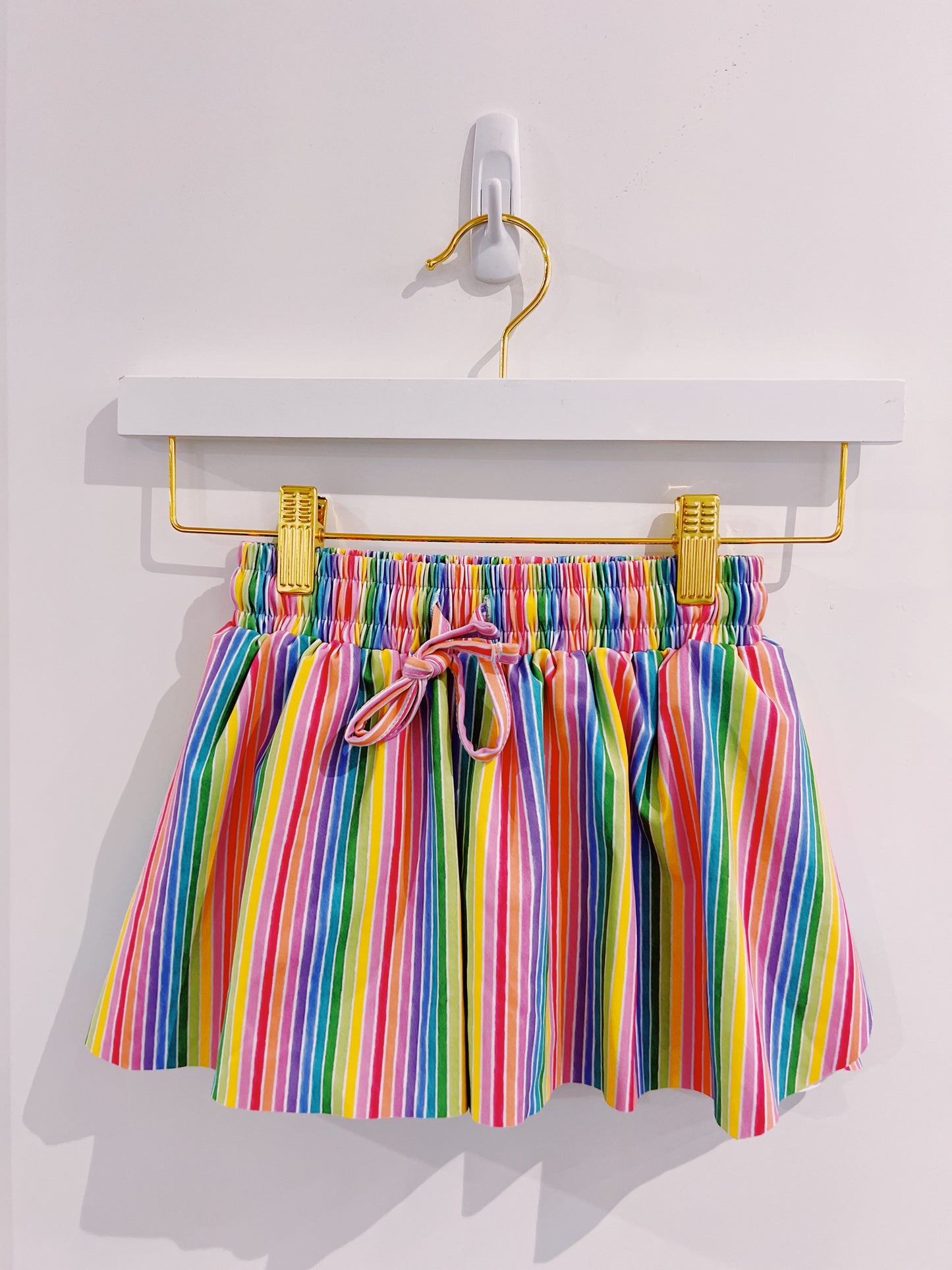 Rainbow Stripes Butterfly Shorts