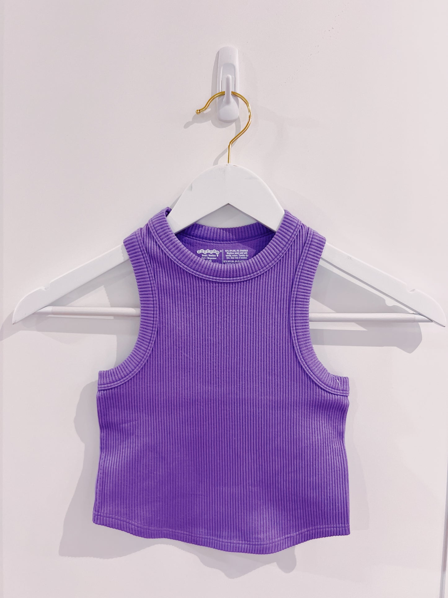 Crop Racer Back Tank- Vivid Violet