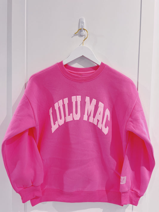 LuLu Mac Youth Pink Puff Sweatshirt