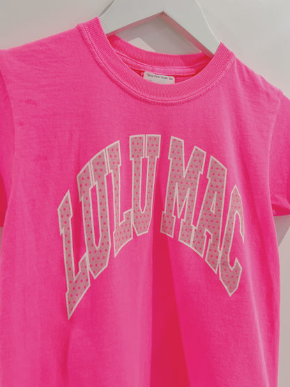 Neon Pink Lulu Mac Tee