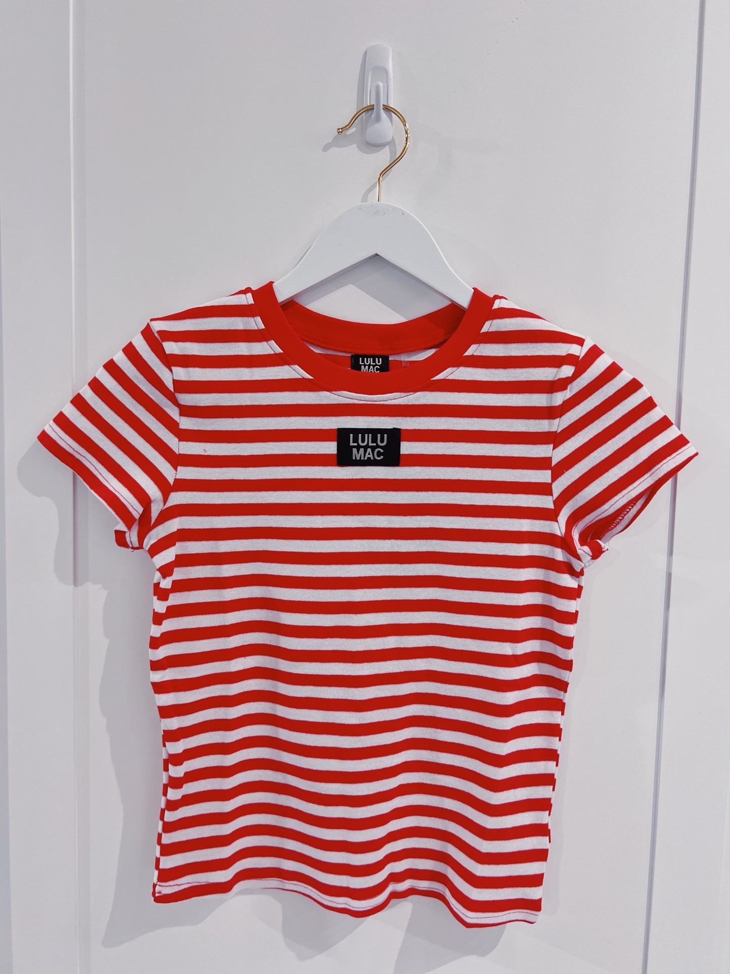 LuLu Mac Red Stripe Babydoll Top