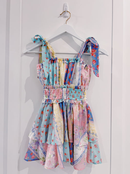 Pastel Tie Shoulder Romper