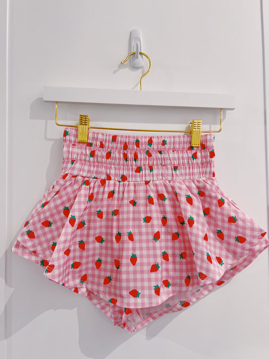Strawberry Sporty Skort