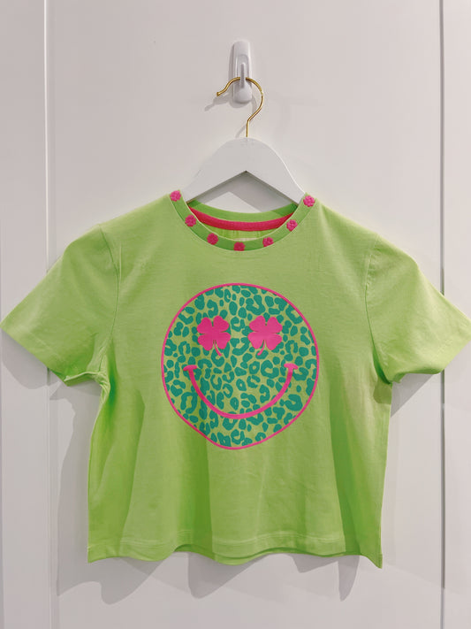 PF Shamrock Smiley Face Tee