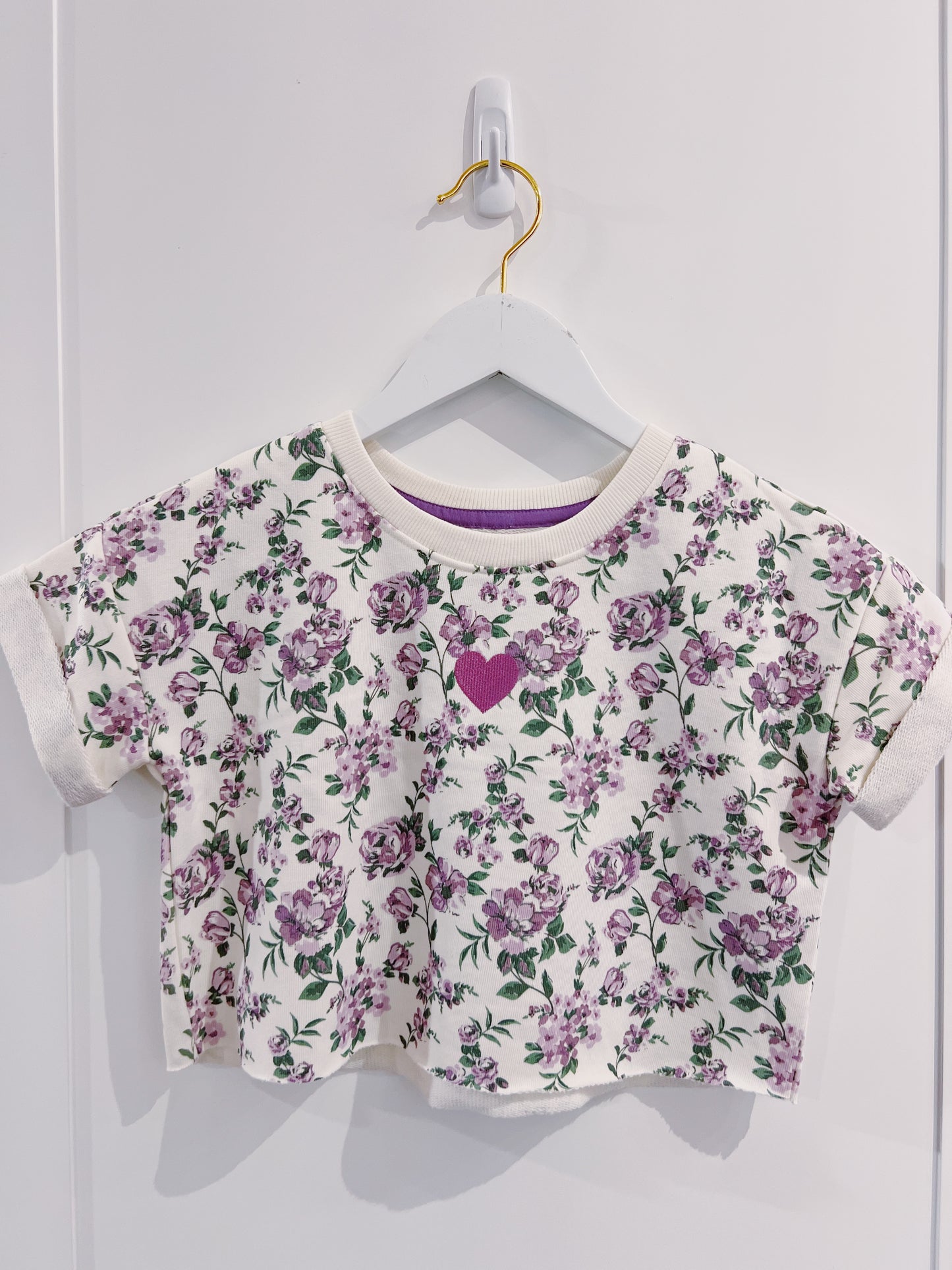 PF Floral Print Embroidered Top