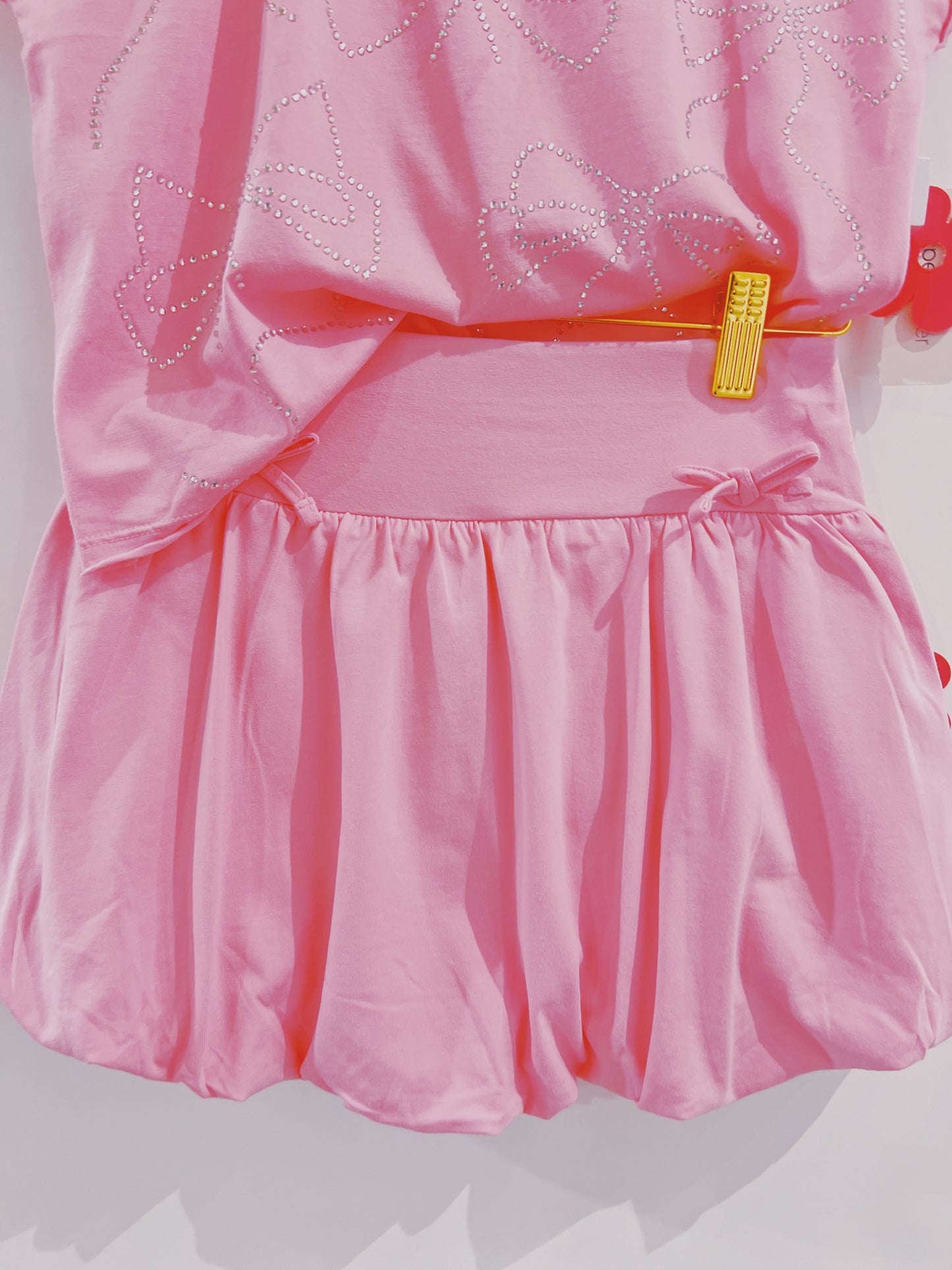 PF Pink Bubble Skort with Bows