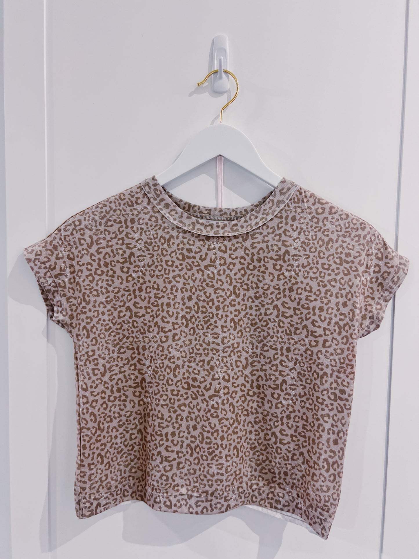 PF Animal Print Crossed Back Top