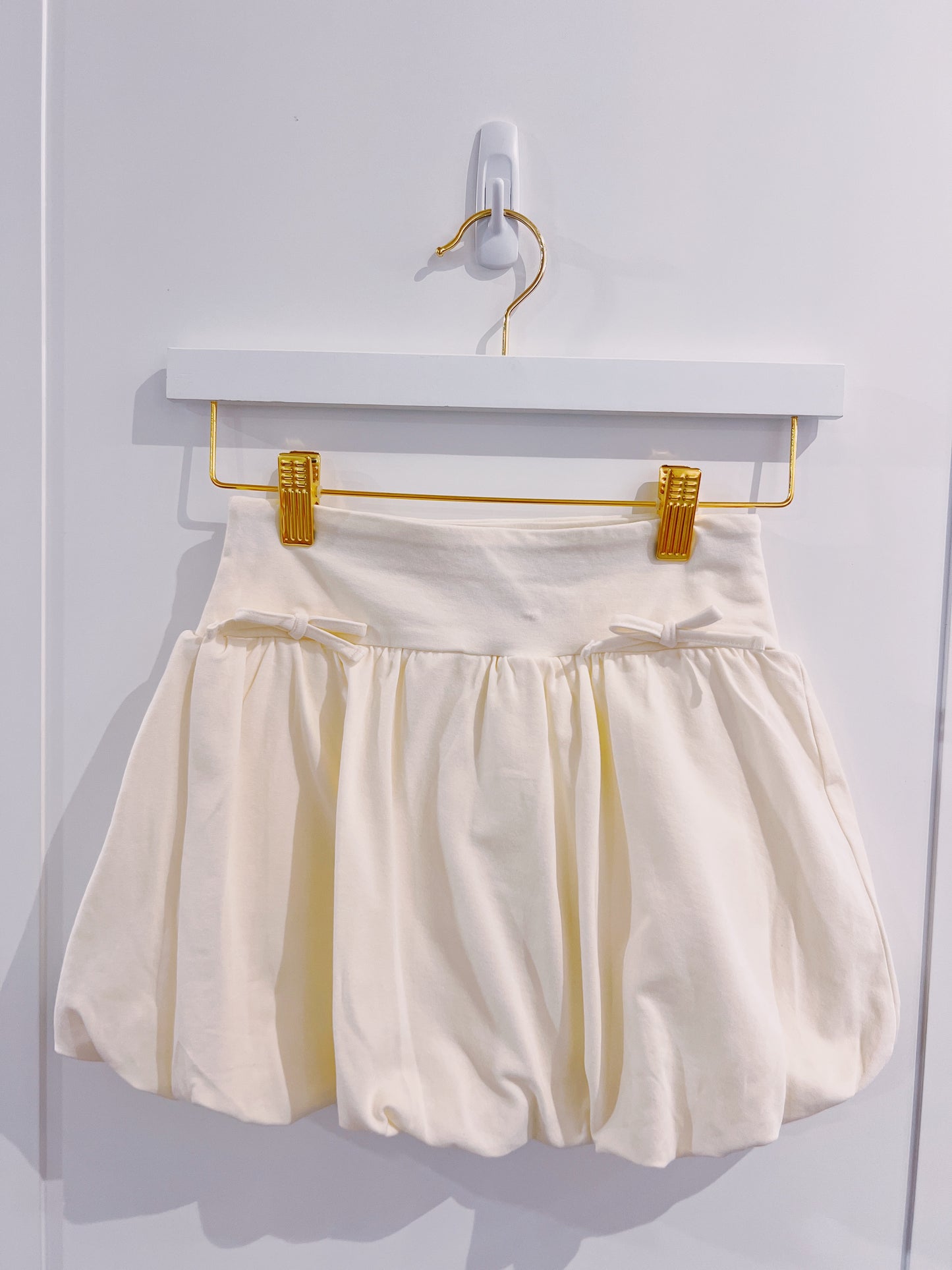 PF White Bubble Skort with Bows