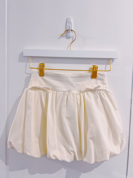 PF White Bubble Skort with Bows