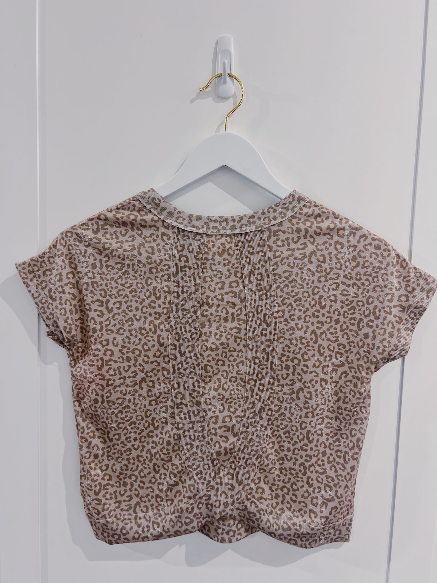PF Animal Print Crossed Back Top