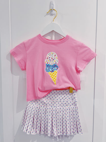 Ice Cream Mini Pleated Skort