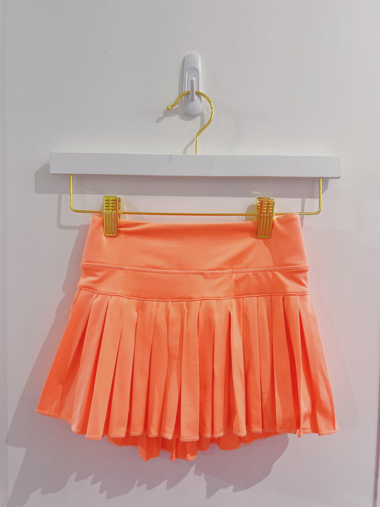 Melon Mini Pleated Skort