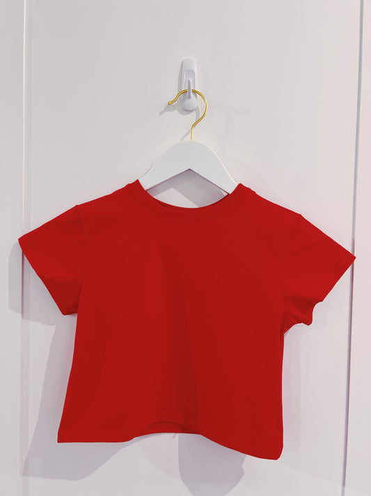 Red Boxy Tee