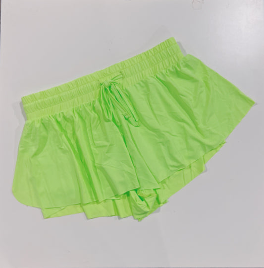 Suzette Adult Lime Green Fly Away Short