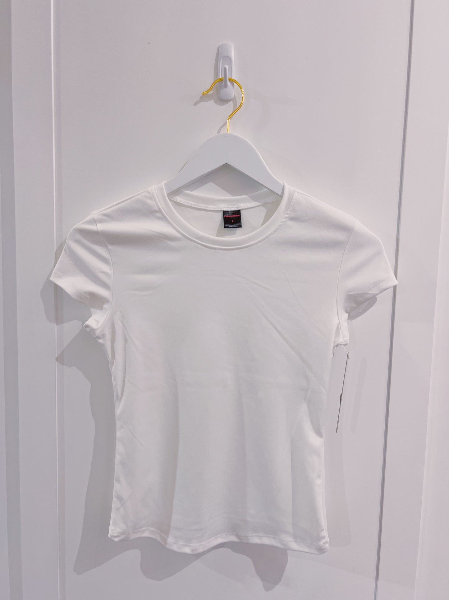 Suzette Adult White Short Sleeve Tee