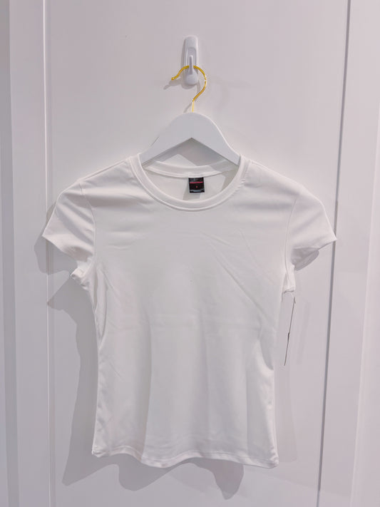 Suzette Adult White Short Sleeve Tee