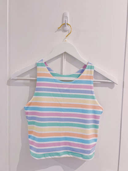 Belle Cher Striped Razorback Tank