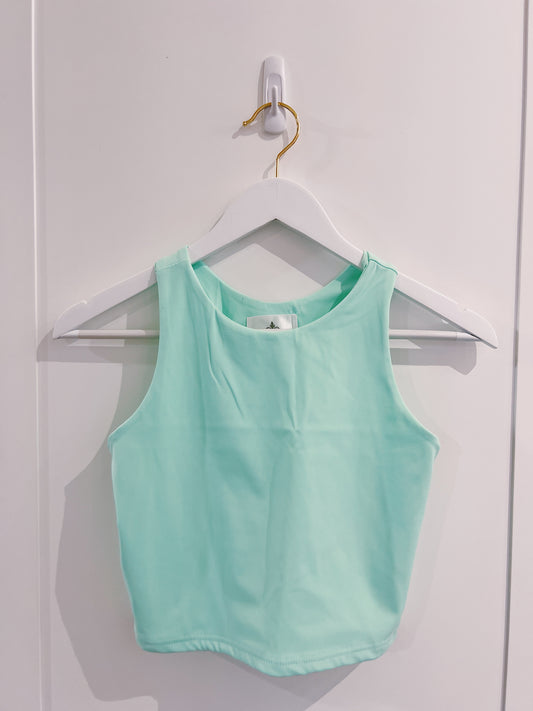 Belle Cher Teal Razorback Tank