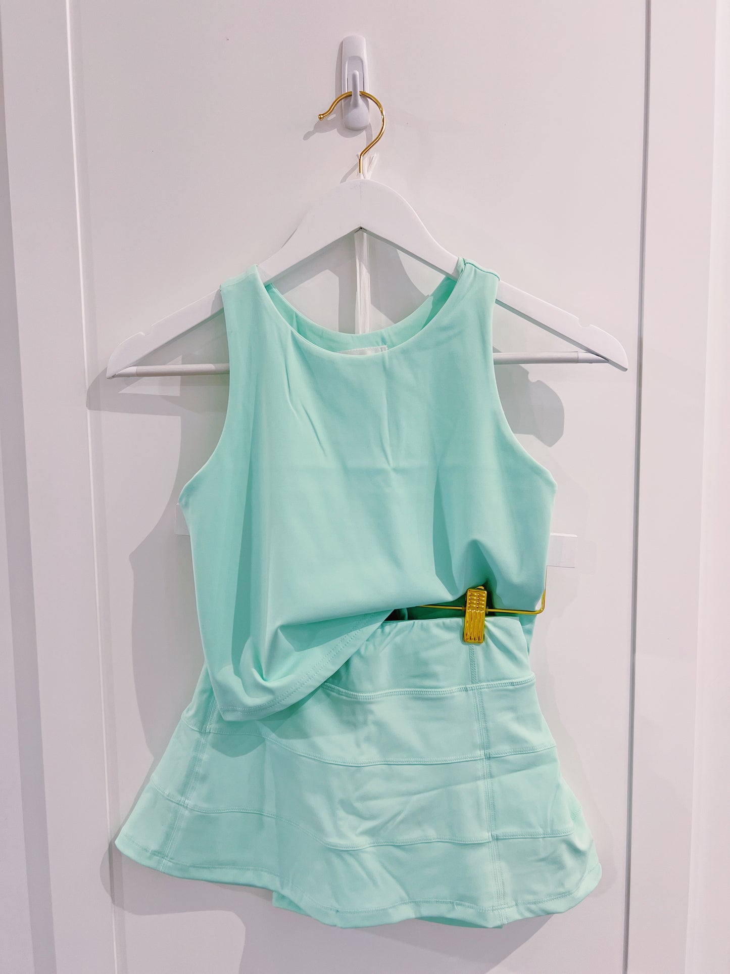 Belle Cher Teal Razorback Tank