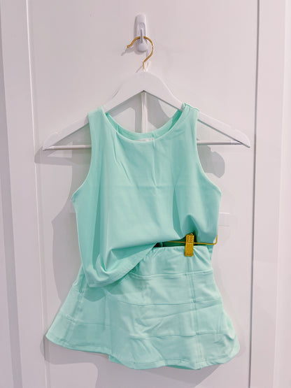 Belle Cher Teal Razorback Tank