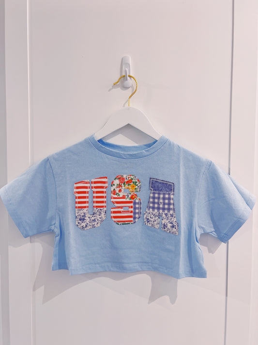 USA Patchwork Tee