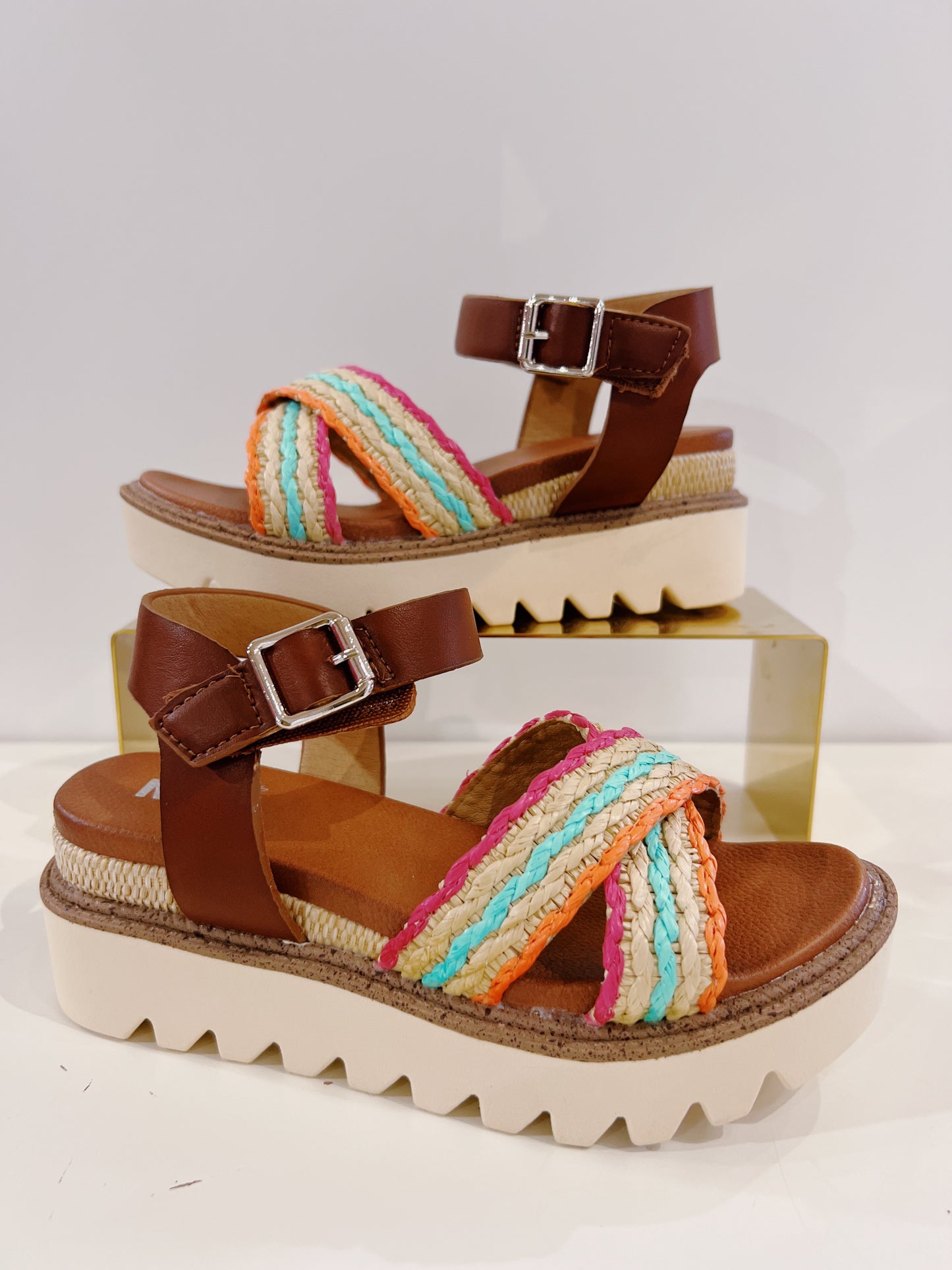 MIA Kids Zhella Multi Colored Wedge Sandal