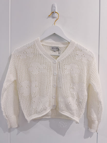 Molly Bracken White Knit Sweater