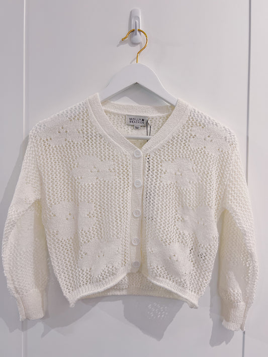 Molly Bracken White Knit Sweater
