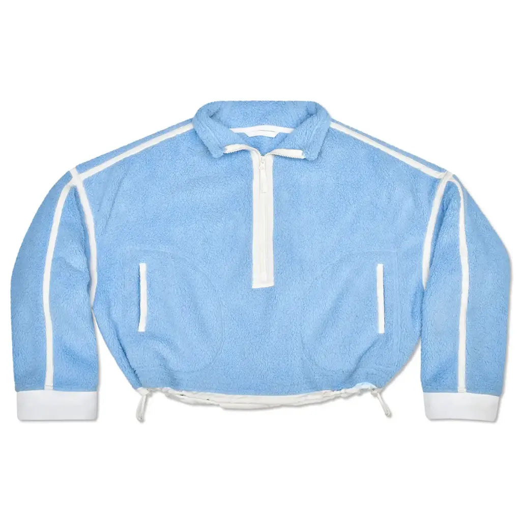 Iscream 1/2 Zip Blue/Cream Sherpa