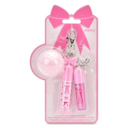 Iscream Bows Lipgloss Key Chain Set